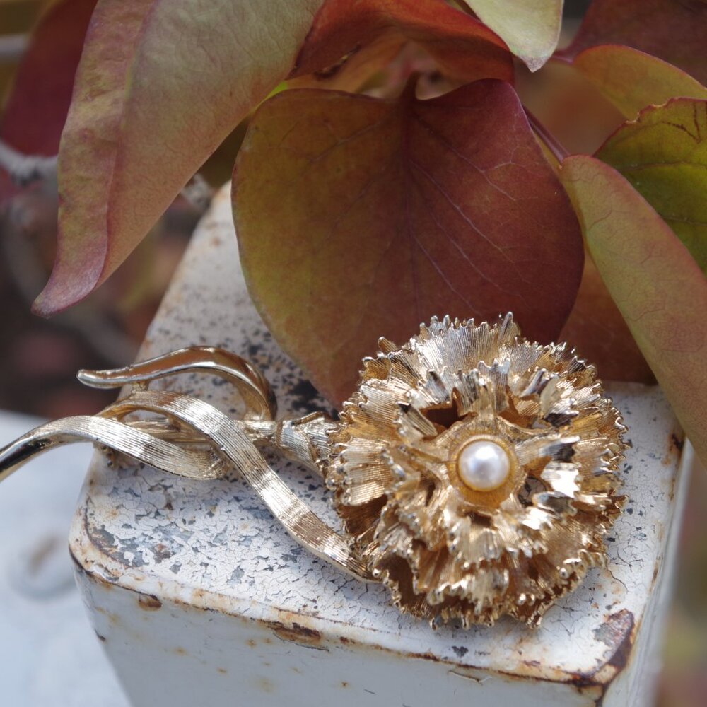 Beautiful Marcel Boucher Carnation Flower Brooch
